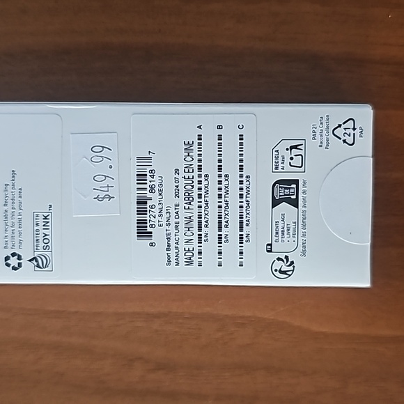 NWT Samsung Galaxy Watch7 Sport Band, M/L, Green - Picture 4 of 7